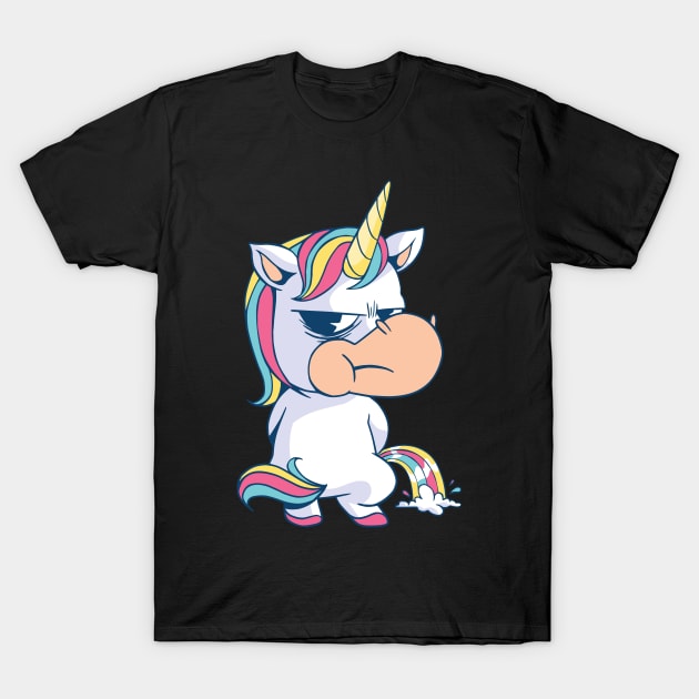 Unicorn Pee A Rainbow T-Shirt by JFDesign123